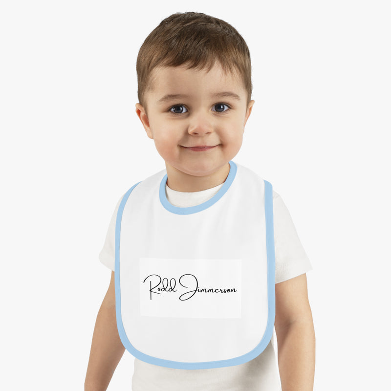 Baby Contrast Trim Jersey Bib