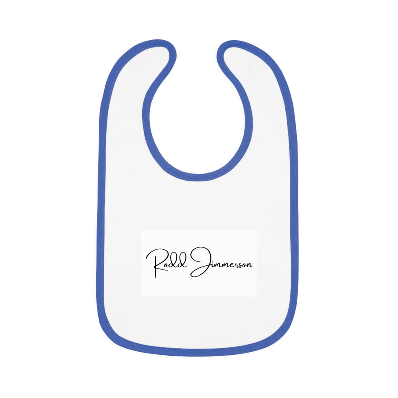 Baby Contrast Trim Jersey Bib