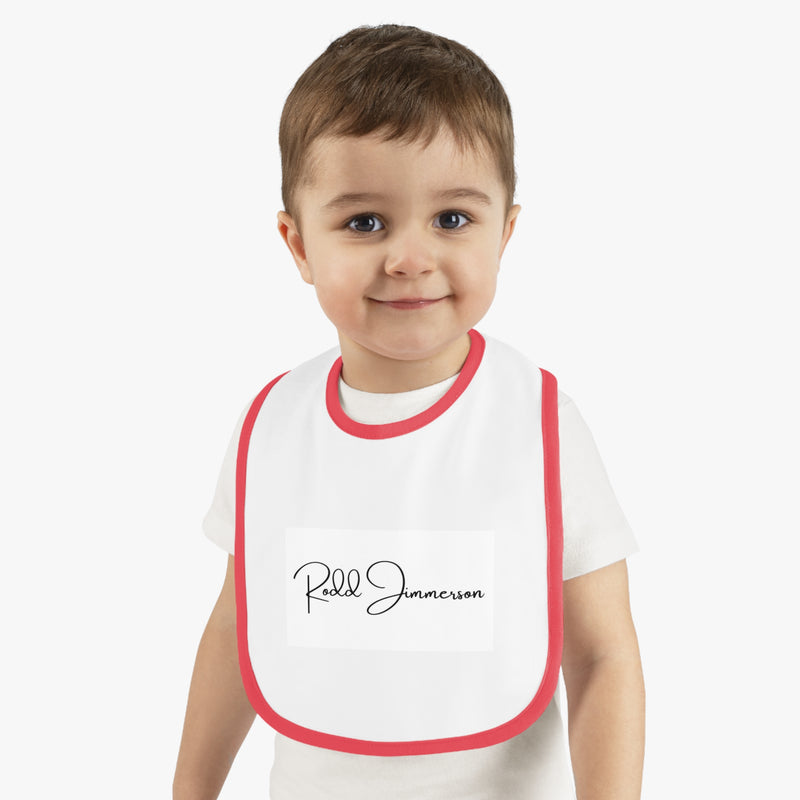 Baby Contrast Trim Jersey Bib