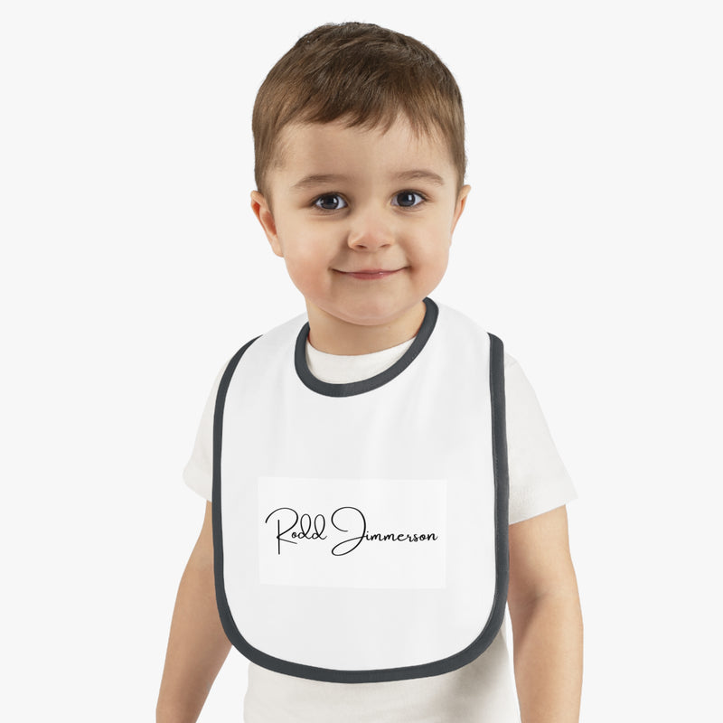 Baby Contrast Trim Jersey Bib